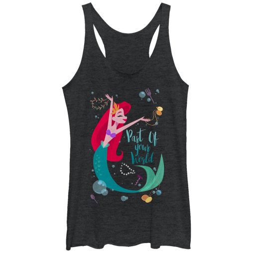 Women’s The Little Mermaid Ariel Part of Your World Dance Racerback Tank Top