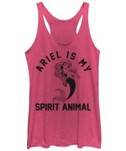 Women’s The Little Mermaid Ariel Spirit Animal Racerback Tank Top