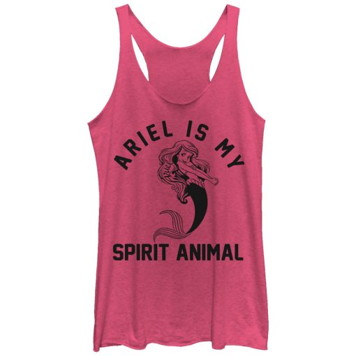 Women’s The Little Mermaid Ariel Spirit Animal Racerback Tank Top