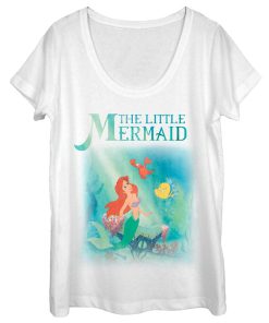 Women’s The Little Mermaid Ariel and Friends Scoop Neck