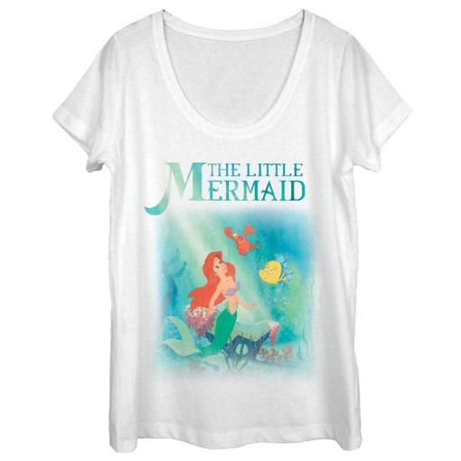 Women’s The Little Mermaid Ariel and Friends Scoop Neck