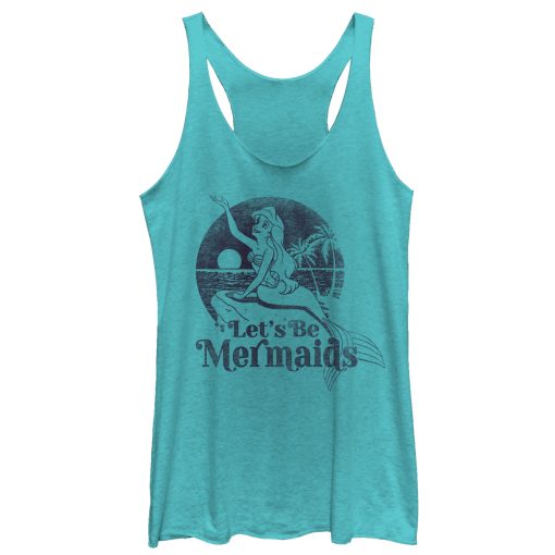 Women’s The Little Mermaid Let’s Be Mermaids Racerback Tank Top