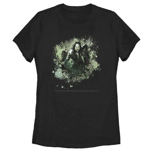 Women’s The Lord of the Rings Fellowship of the Ring Aragorn Paint Splatter T-Shirt