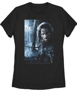 Women’s The Lord of the Rings Fellowship of the Ring Aragorn Poster T-Shirt