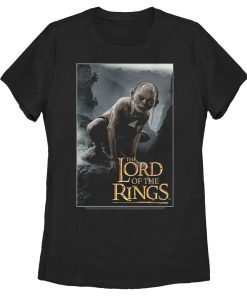 Women’s The Lord of the Rings Fellowship of the Ring Gollum Movie Poster T-Shirt