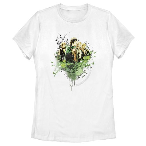 Women’s The Lord of the Rings Fellowship of the Ring Hobbit Paint Splatter T-Shirt