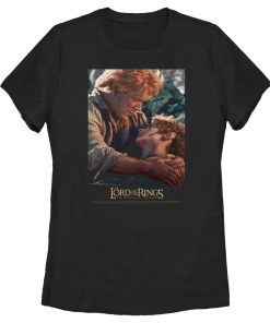 Women’s The Lord of the Rings Return of the King Frodo and Sam Movie Poster T-Shirt