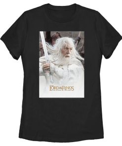 Women’s The Lord of the Rings Return of the King Gandalf Movie Poster T-Shirt