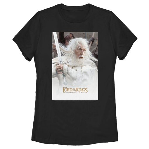 Women’s The Lord of the Rings Return of the King Gandalf Movie Poster T-Shirt