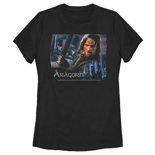 Women’s The Lord of the Rings Two Towers Aragorn Ready for Battle T-Shirt