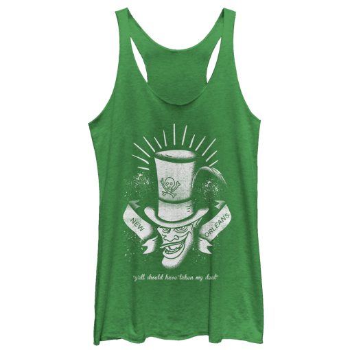 Women’s The Princess and the Frog Shadow Man Deal Racerback Tank Top