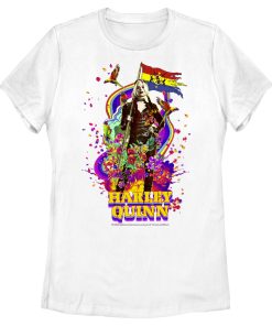 Women’s The Suicide Squad Harley Quinn Color Splash T-Shirt