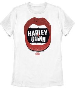 Women’s The Suicide Squad Harley Quinn Lips Logo T-Shirt