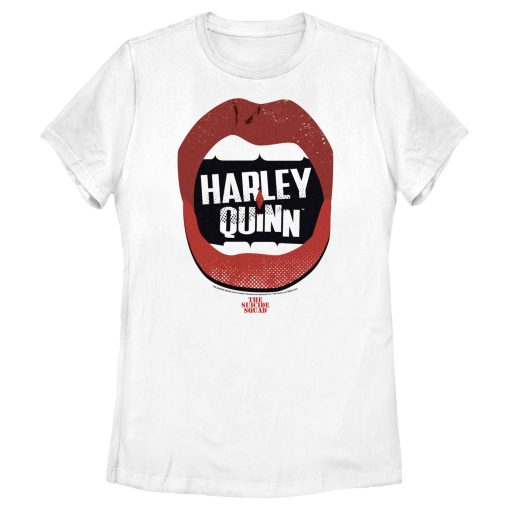 Women’s The Suicide Squad Harley Quinn Lips Logo T-Shirt