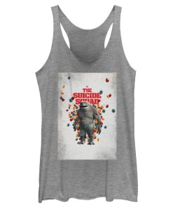 Women’s The Suicide Squad King Shark Poster Racerback Tank Top