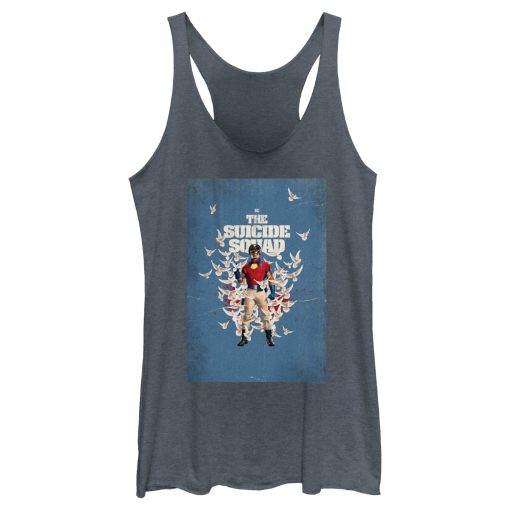 Women’s The Suicide Squad Peacemaker Poster Racerback Tank Top