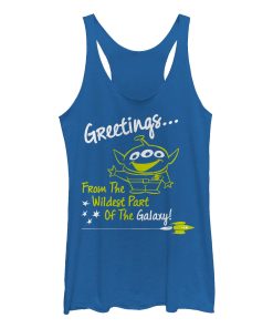 Women’s Toy Story Alien Greeting from Wild Galaxy Racerback Tank Top