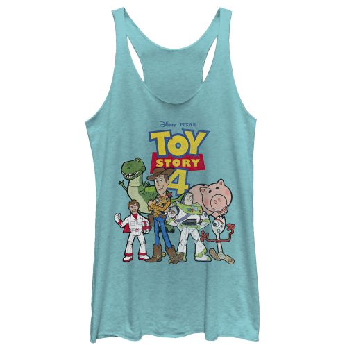 Women’s Toy Story Character Logo Party Racerback Tank Top