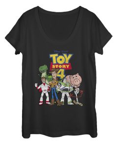 Women’s Toy Story Character Logo Party Scoop Neck