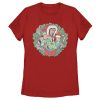 Women’s Toy Story Christmas Wreath Characters T-Shirt