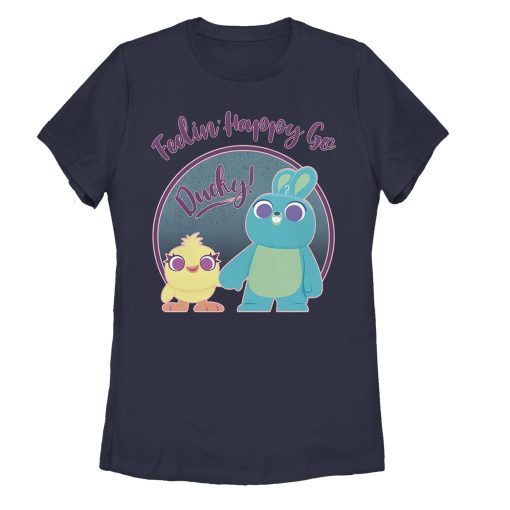 Women’s Toy Story Ducky & Bunny Feelin’ Happy T-Shirt