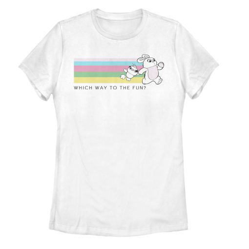 Women’s Toy Story Ducky & Bunny Fun Rainbow Race T-Shirt