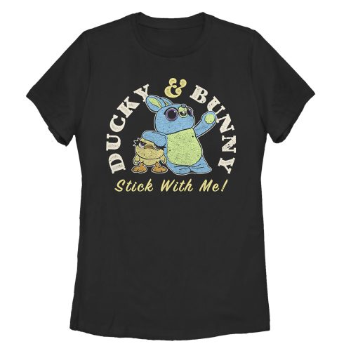 Women’s Toy Story Ducky & Bunny Stick With It Motto T-Shirt