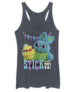 Women’s Toy Story Ducky & Bunny Stick With Us BFFs Racerback Tank Top