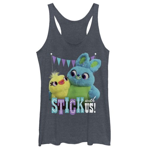 Women’s Toy Story Ducky & Bunny Stick With Us BFFs Racerback Tank Top