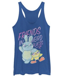 Women’s Toy Story Ducky & Bunny Weird Places Racerback Tank Top