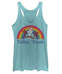Women’s Toy Story Forky Talkin’ Trash Rainbow Racerback Tank Top