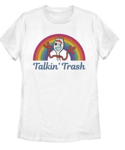 Women’s Toy Story Forky Talkin’ Trash Rainbow T-Shirt