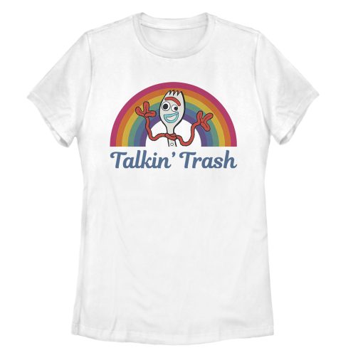 Women’s Toy Story Forky Talkin’ Trash Rainbow T-Shirt