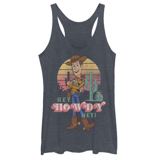 Women’s Toy Story Hey Howdy Woody Racerback Tank Top