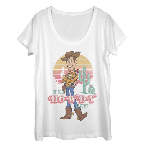 Women’s Toy Story Hey Woody Scoop Neck