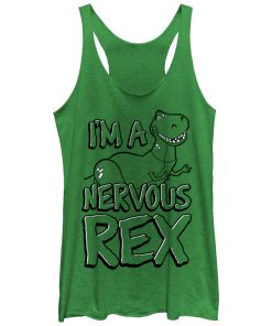 Women’s Toy Story Nervous Rex Racerback Tank Top