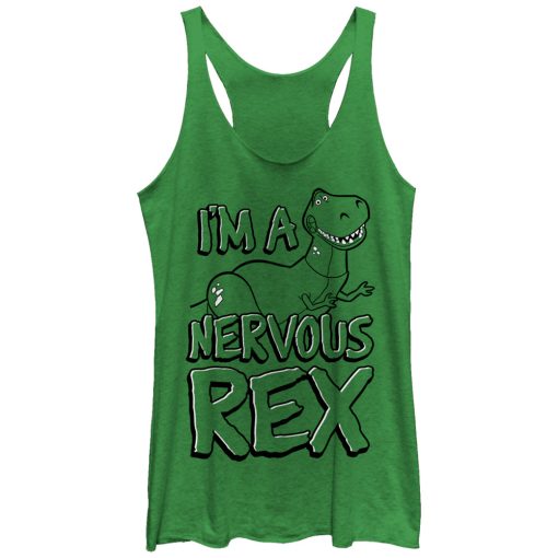 Women’s Toy Story Nervous Rex Racerback Tank Top