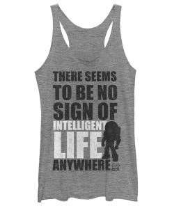 Women’s Toy Story No Intelligent Life Silhouette Racerback Tank Top