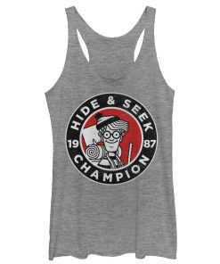 Women’s Where’s Waldo Hide and Seek Champion Racerback Tank Top