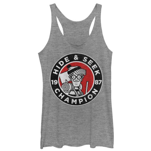 Women’s Where’s Waldo Hide and Seek Champion Racerback Tank Top