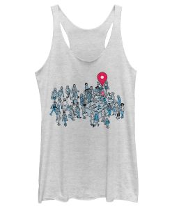 Women’s Where’s Waldo Location Found Racerback Tank Top