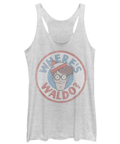 Women’s Where’s Waldo Retro Character Circle Racerback Tank Top