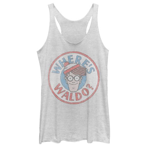 Women’s Where’s Waldo Retro Character Circle Racerback Tank Top