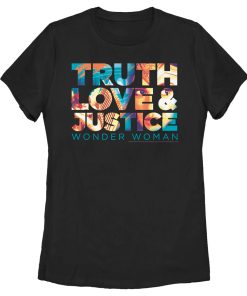 Women’s Wonder Woman 1984 Truth Love Justice T-Shirt