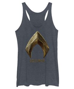 Women’s Zack Snyder Justice League Aquaman Logo Racerback Tank Top