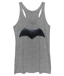 Women’s Zack Snyder Justice League Batman Logo Racerback Tank Top