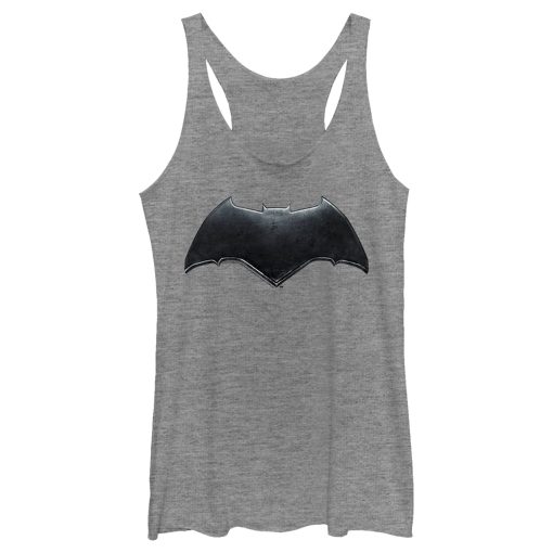 Women’s Zack Snyder Justice League Batman Logo Racerback Tank Top