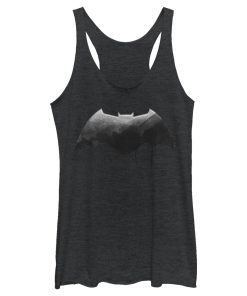 Women’s Zack Snyder Justice League Batman Silver Logo Racerback Tank Top