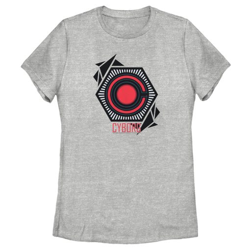 Women’s Zack Snyder Justice League Cyborg Comic Logo T-Shirt