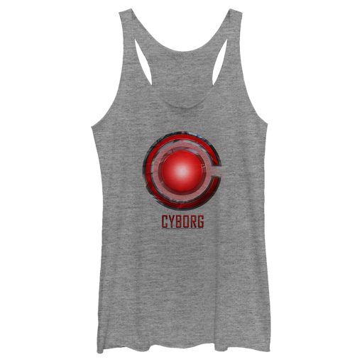 Women’s Zack Snyder Justice League Cyborg Logo Racerback Tank Top